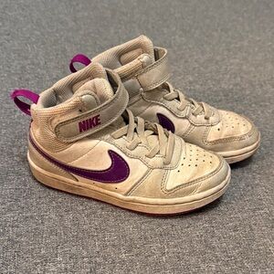 Nike Kids Sneakers - Purple and Cream size  US 11 kids